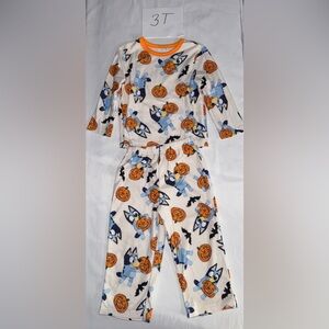Bluey Halloween fleece pajama set 3T
